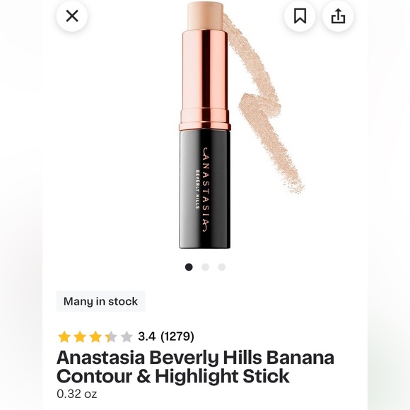 Anastasia Beverly Hills Complexion & Highlighter Stick in Banana Shade! NWT! - Picture 7 of 9